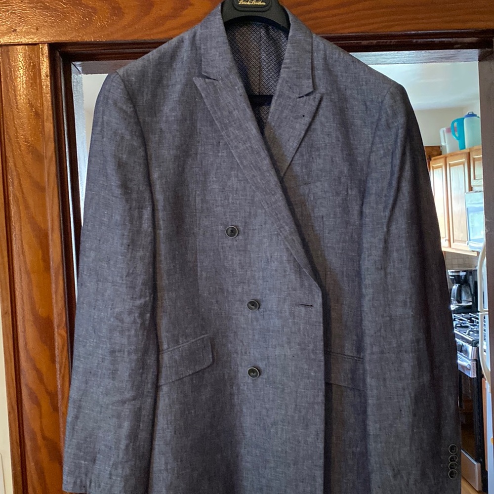 Blue 100% linen “JOE” blazer